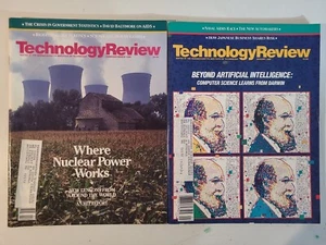 2 Vtg MIT TECHNOLOGY REVIEW Magazines (1989) Artificial Intelligence, Nuclear - Picture 1 of 7