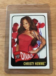 CHRISTY HEMME Autograph Signed Autograph 2005 WWE Topps Wrestling Card Diva - Picture 1 of 2