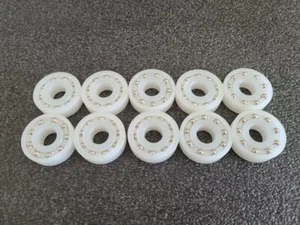 Menge 10 Kynar KR10BDR-6-1/2 Kunststoff Radial Kugellager mit SS316 Kugeln - Bild 1 von 4