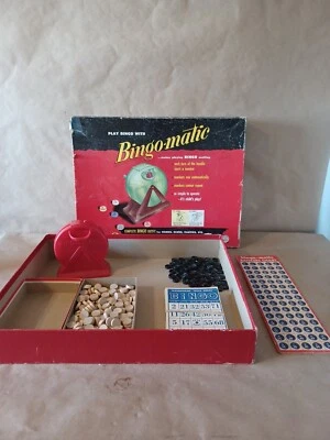 Vintage Transogram 1954 Bingo-Matic Board Game by Transogram Complete Original - Image 1 of 4