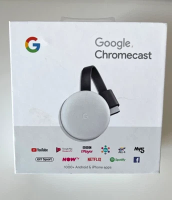 Google chromecast 3rd Generation - Grey, White - Super Fast Delivery - Image 1 of 4