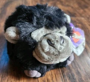 PUFFKINS by Swibco, "MAX" Black Gorilla, Vintage 1997, Plush Toy, W Tags - Picture 1 of 5