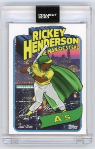 2020 Topps Project 2020 1980 Topps Rickey Henderson #398 - Picture 1 of 2
