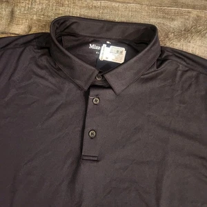 Mizzen + Main klassisches Poloshirt Herren XL einfarbig schwarz Performance Golf neu mit Etikett - Bild 1 von 8