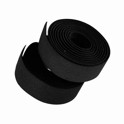 2 Stück Fahrrad Rennrad Fahrrad Lenker Griff Wickel Band 2 Bar Stecker (Schwarz - Bild 1 von 4