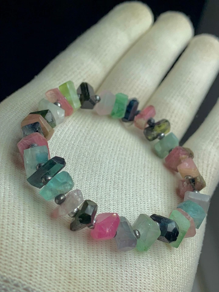Multi Color Tourmaline Bracelet - Image 1 of 4