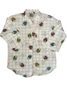 Vintage California Connection Top 80s Button Up Shirt Bears Large - Picture 1 of 5