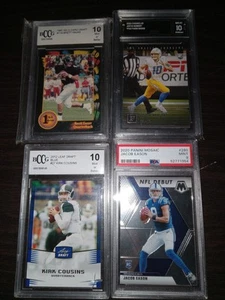 Herbert, Cousins, Eason, Favre Card Lot Grade 10,10,10,9 - Picture 1 of 9