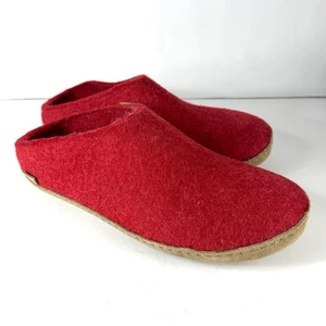 Glerups Slipper rot Wolle Slipper mit Lederboden - EU Größe 46 - Bild 1 von 17