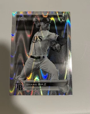 2022 Topps Chrome #201 Shane Baz Black and White RayWave Refractor Rookie RC - Image 1 of 2