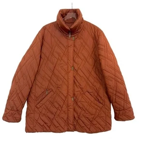 BASLER Sport Womens Puffer Down Mid-Length Rust Jacket 2X - Picture 1 of 11