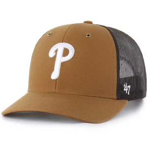 Philadelphia Phillies Carhartt x '47 Trucker Adjustable Snapback Hat Cap MLB Men - Picture 1 of 4