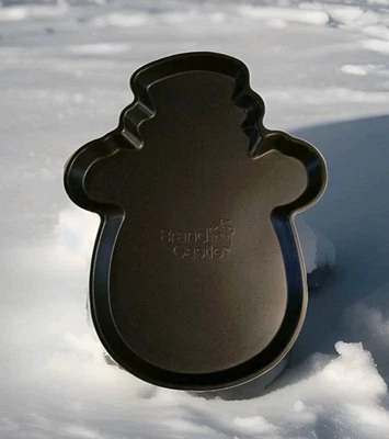 Nuevo PERFIL MUÑECO DE NIEVE ESCARCHADO Cake PanNonstick por marca Castle 14" X 11" x 1" de profundidad Foto 1 de 4