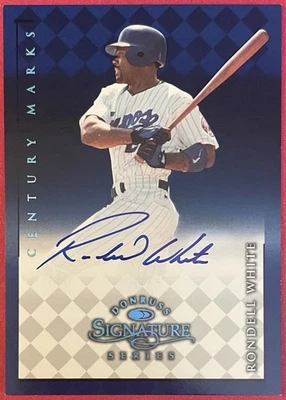Rondell White 1998 Donruss 世纪签名亲笔签名 /100 #D 071/100 暴露 — 第 1/2 张图片