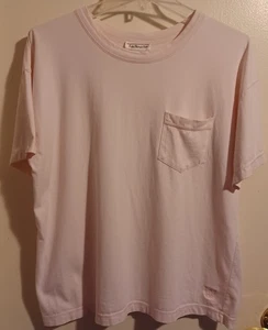 Talbots Top Womens Size Large Pale Pink Cotton Tee T-Shirt Short Sleeve Pullover - Picture 1 of 9