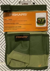🥥 FISKARS 5-Gallon Bucket Caddy Green Tool Tote Organizer Gardening🆕 - Picture 1 of 5