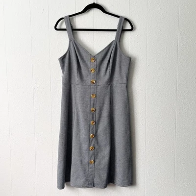 ModCloth Womens Babydoll Dress Large Empire Career Dark Academia Preppy Y2K  - Image 1 of 4