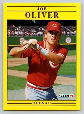 1991 Fleer #75 Joe Oliver Cincinnati Reds - Image 1 of 2