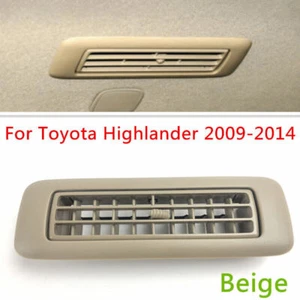 Rejilla de ventilación de aire acondicionado panel techo coche beige para Toyota Highlander 2009-2014 - Imagen 1 de 7