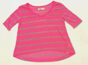 ABERCROMBIE KIDS Pink Striped Blend Knit Top Girls Size M Medium - Picture 1 of 7