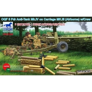BRONCO CB35168 1/35 OQF 6 Pdr Anti-Tank Mk.IV on Carriage Mk.III w/Crew - Picture 1 of 1