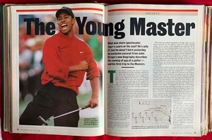 Bound Hard Cover Newsweek Magazine 1997 April May June Tiger Woods Heaven's Gate - Picture 1 of 12