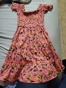 Mommy and Me Maxi Floral Dress Light Pink Girls size 10-12 - Picture 1 of 1