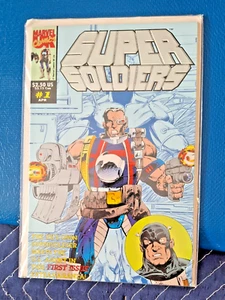 MARVEL COMICS 1993 Super Soldiers #1 Embossed Silver Foil Cover Marvel Comics NM - Picture 1 of 1