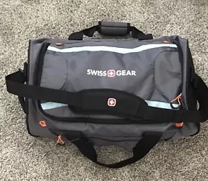 Swiss Gear Large Duffel Bag Black, Gray & Light Blue 24 "x 12" x 12 " NWOT - Picture 1 of 5