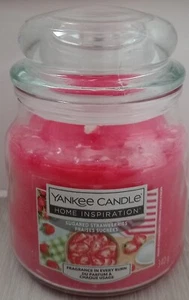 Yankee Candle Home Inspiration Fresas azucaradas tarro mediano vela 340G - Imagen 1 de 5