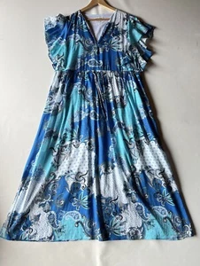 Country Road Dress Women 16 Floral Boho Cotton Gypsy - Picture 1 of 10