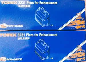 Lots of 2 Tomix 3231 Piers for Embankment Wide Tracks N Scale - Picture 1 of 3