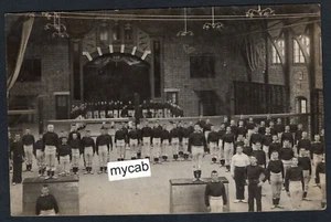 Postkarte Shotley bei Ipswich Suffolk Militär Ausbildung Kadetten HMS Ganges 1908 RP - Bild 1 von 2