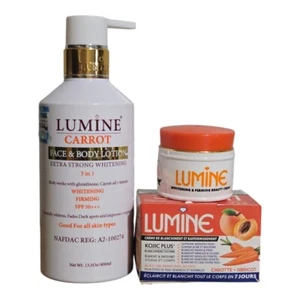 Lumine Carrot Body lotion, Kojic Plus Brightening & Firming Beauty Cream. - Picture 1 of 7