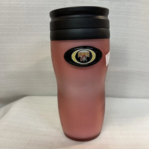 NEW MLB Pittsburgh Pirates Logo Hot Cold Tumbler Pink Cover