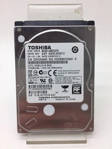 Disque Dur Interne Toshiba 750Go Modèle MQ01ABD075 d'occasion !! - Photo 1/6