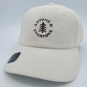 Columbia Hat Corduroy Baseball Cap Adjustable Strap Low Crown Off White Brown - Picture 1 of 6