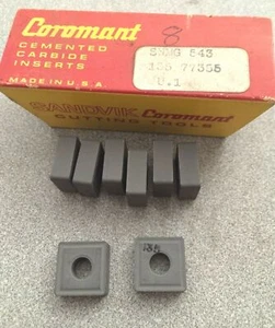 SANDVIK Coromant Cemented SNMG 543 135 77355 U.1 Lathe Carbide Inserts 8 Pcs New - Picture 1 of 1