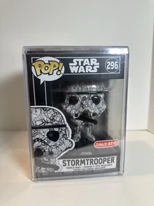 Funko Pop! Star Wars Art Series #296 Stormtrooper Futura Special Edition Encased - Picture 1 of 4