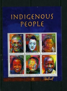 United Nations MNH N153 G558 V520 Shts 6 Indigenous People ZE956 - Bild 1 von 3