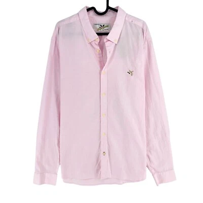 Chevignon Men Pink Straight Long Sleeves Shirt Size 2XL XXL - Image 1 of 4