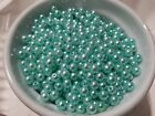 1500pcs 150g 6mm Acrylic Faux Imitation Pearl Round Beads Turquoise Blue A30