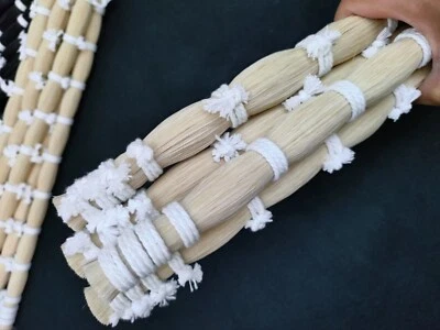 500g Natural White Mongolian Horse Tail, Cello Violin Bow Hair, Horsetail 83cm - Image 1 of 4