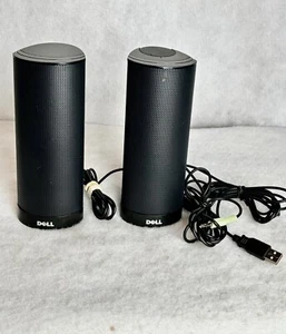 Black Dell AX210 USB Powered Multimedia Speaker System- They work GREAT! - Picture 1 of 10