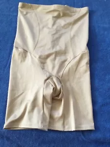 Bali Cool Comfort Hi-Waist Thigh Slimmer Large Nude Beige Firm Shapewear 8097 - Picture 1 of 2