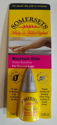 SOMERSETS Maximum Glide Extra Sensitive Shaving Oil   0.5oz/15mL Ea  LEGS Foto 1 de 2