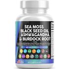 Sea Moss 3000mg Black Seed Oil 2000mg Ashwaganda 1000mg Tumeric 1000 Bladderwrac