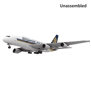 1/120 A380 Singapore Airline Civil Airliner Paper Plane Aircraft Unassembled