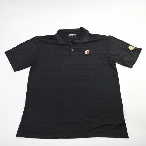 Florida State Seminoles Nike Golf Dri-Fit Polo Men's Black Used Cover