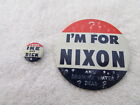 Vintage IKE & NIXON Pins Pinbacks J-1
